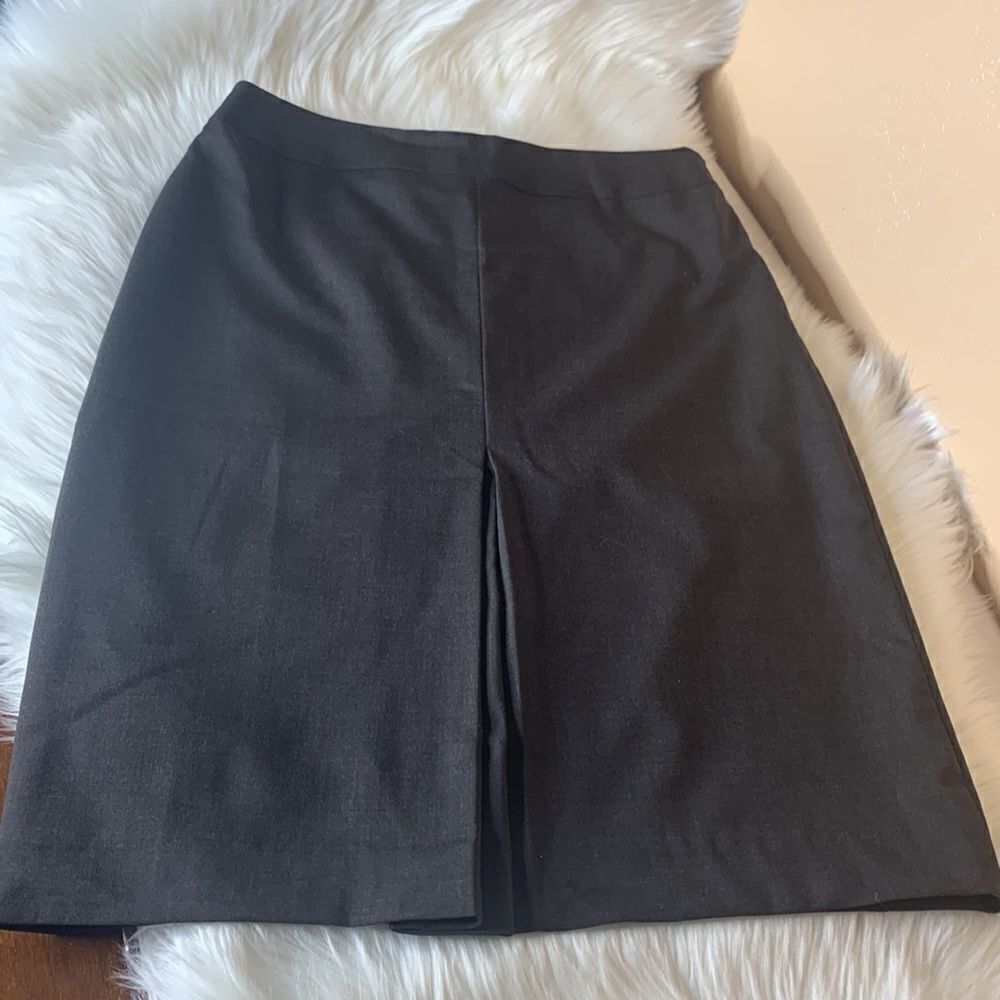 Ann Taylor Factory Store Wool Blend Brown Lined Skirt Size 4P
